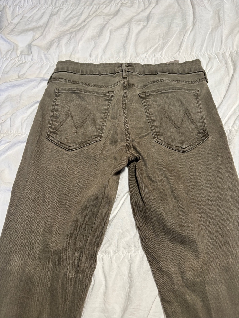 Mother Women Green Zip-Hem Jeans - Picture 9 of 12